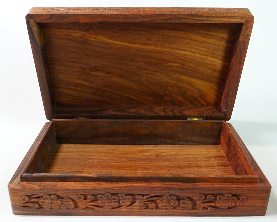INLAID WOODEN ARTWARES インド製 木箱 2箱セット Amazon.com: IndiaArts Wooden Box 6x10x2.5 inch, Hand Carved